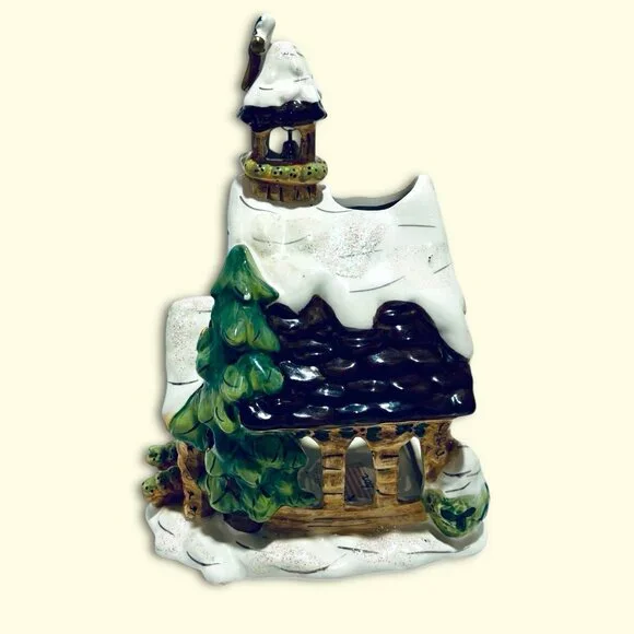 Blue Sky Clayworks Vintage Little Church of the Woods 10" Heather Goldminc RARE! - Picture 3 of 10